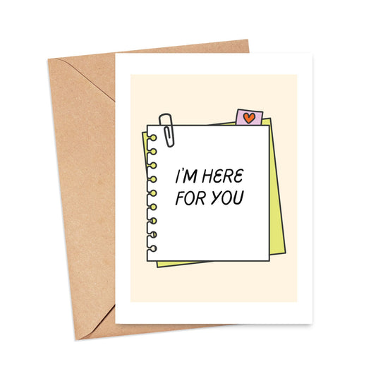 I'm Here for You Card Simply Happy Paper