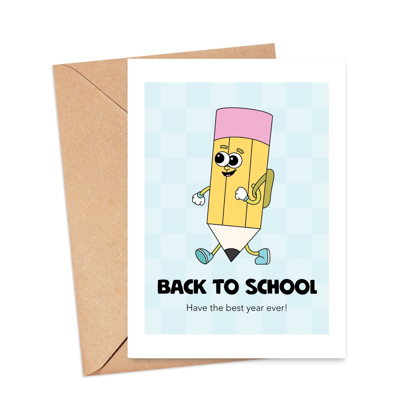 Back to School Pencil Card Simply Happy Paper