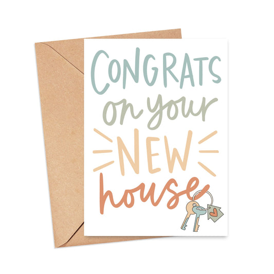 Congrats New House with Keys Card Simply Happy Cards