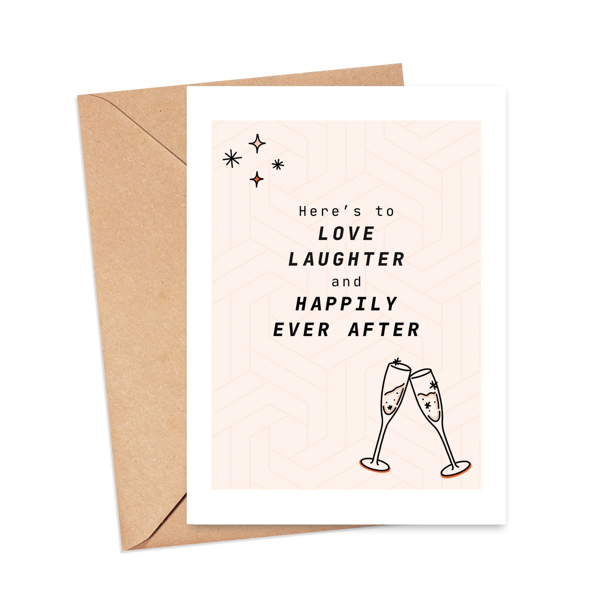 Love Laughter and Happily Ever After Card Simply Happy Paper