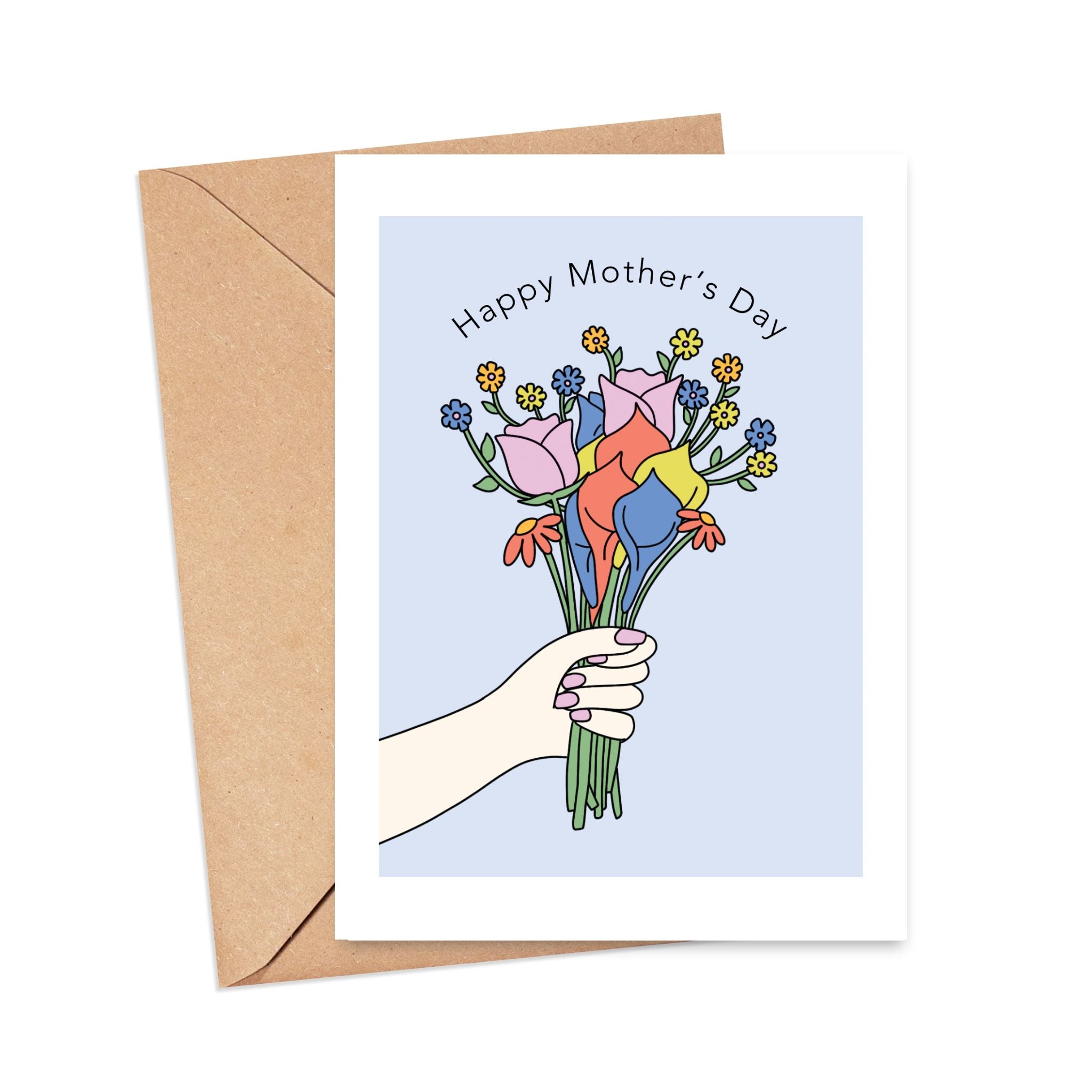 Happy Mothers Day Flower Bouquet Card Simply Happy Paper