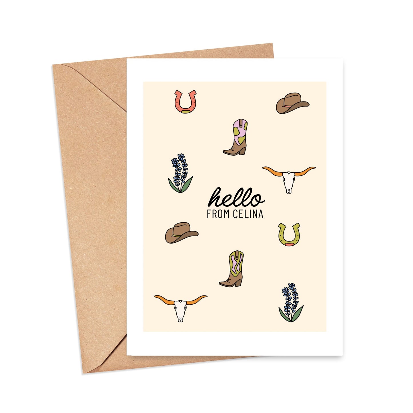 Hello From Celina Card Simply Happy Paper