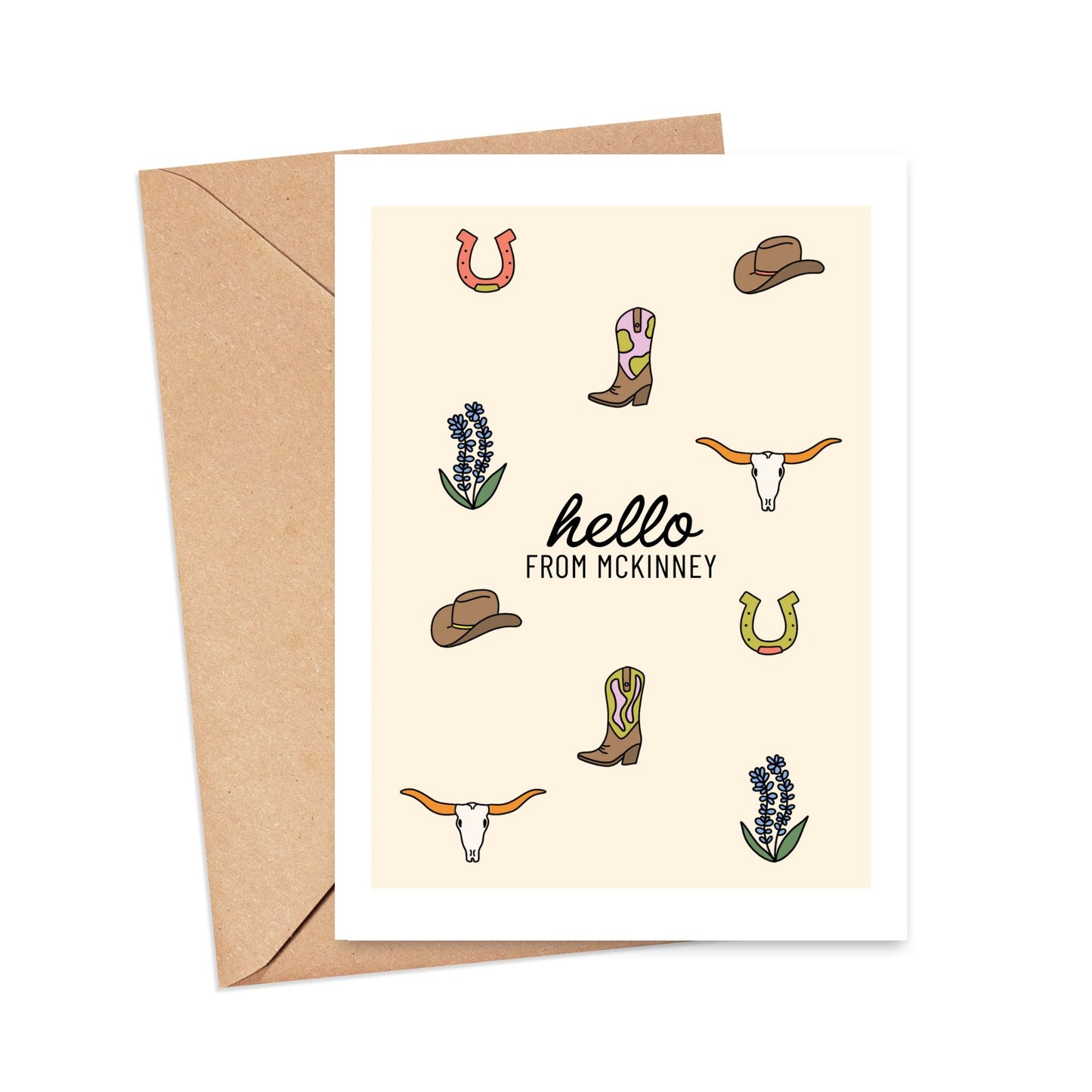 Hello From McKinnney Card Simply Happy Paper