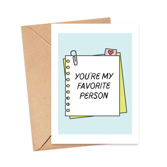 You're My Favorite Person Card Simply Happy Paper