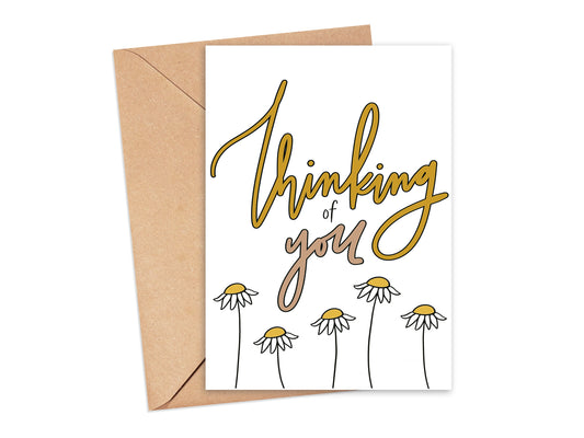 Thinking of You Pastel Flowers Card Simply Happy Cards