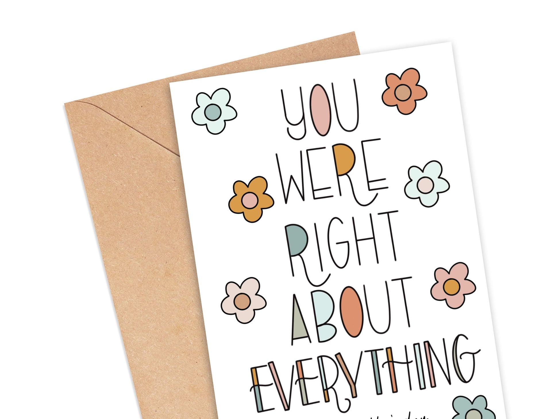 You Were Right About Everything Mother's Day Card Simply Happy Cards